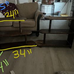 2 side tables $35 obo