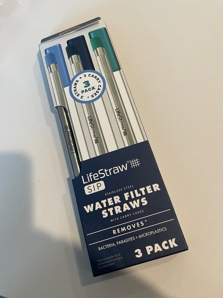 Lifestraw SIP water Filter Straws 3 Pack W/Cases