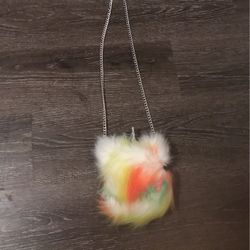 Fluffy Unicorn Purse For Kids 