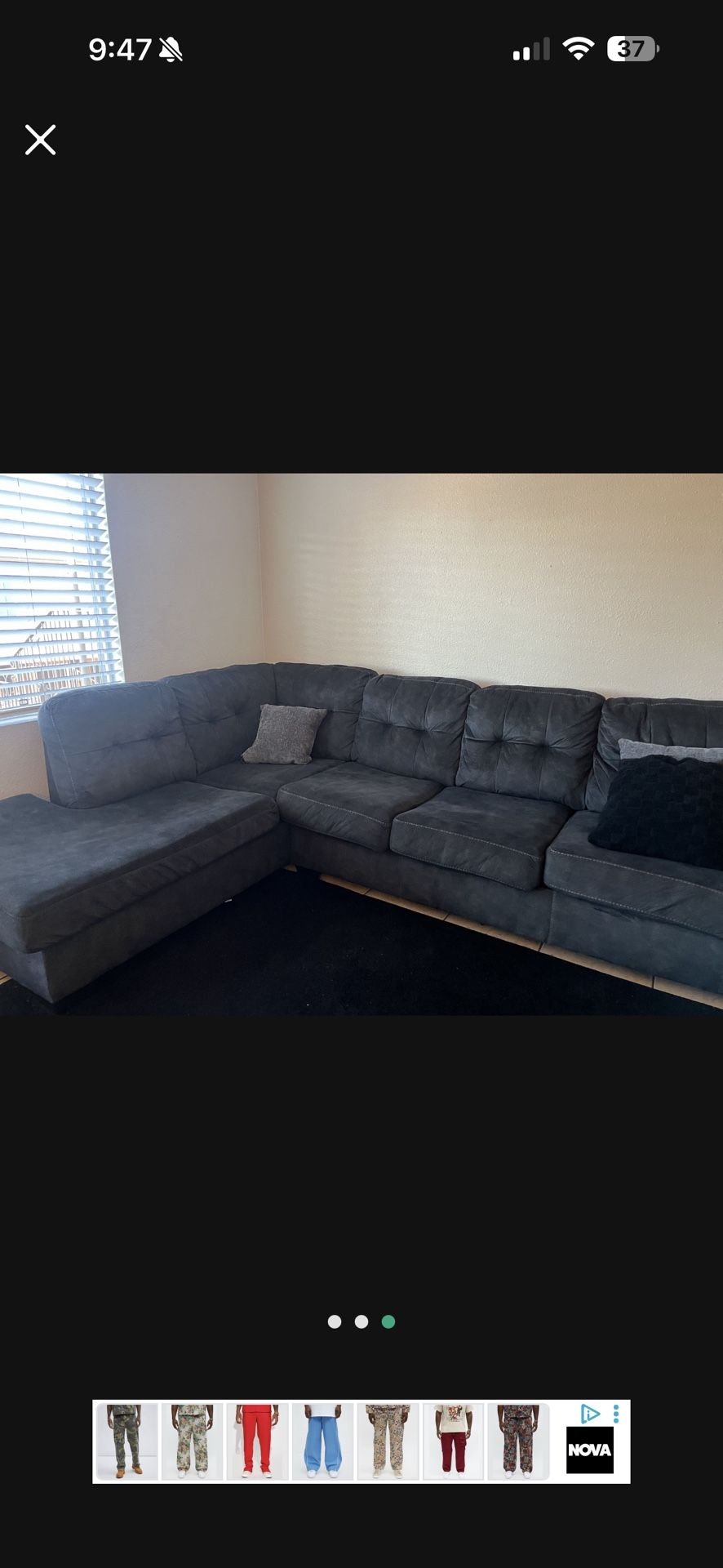 Charcoal Couch
