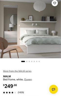 IKEA MALM Queen bed with mattress