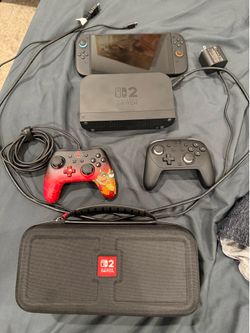 Nintendo switch 2 with pro controller and travel case