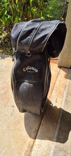 Callaway Big Bertha 5-Way Golf Cart Bag – Black/Orange (With Rain Hood & Strap)