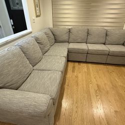 Sectional Sofa - 2 Electric End Recliners ~ Mfg England Furn, a La-Z-Boy Company