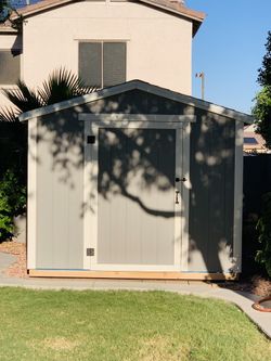 10 ft x 10 ft Wood Storage shed (HOA Approved)