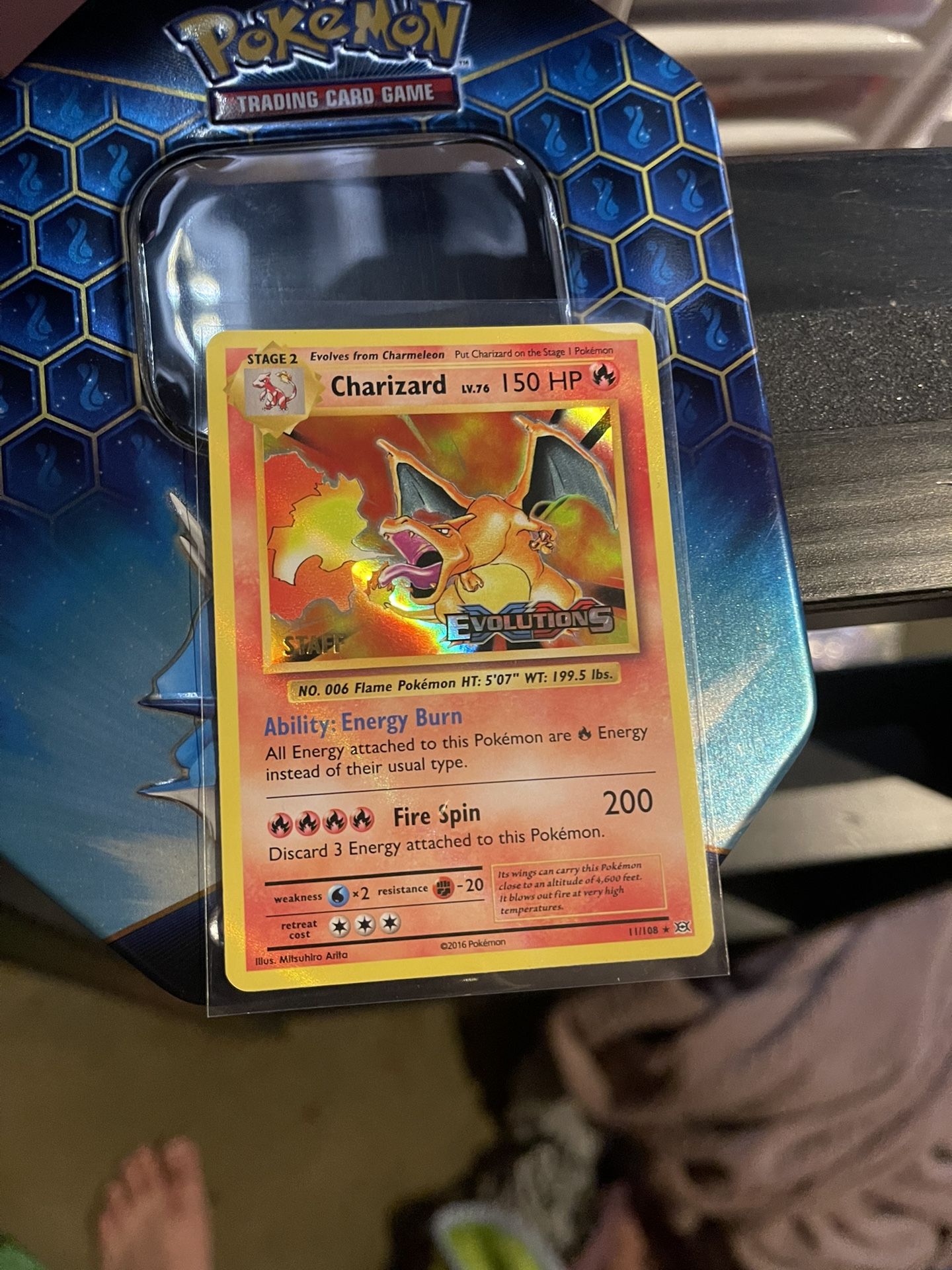 Pokemon Charizard Prerelease Staff Evolutions