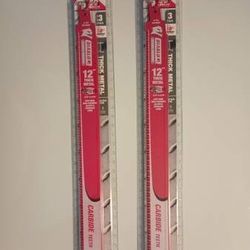 NEW!! 12 in. 8 TPI Steel Demon Carbide Teeth Reciprocating Saw Blades - $40 (Harahan)