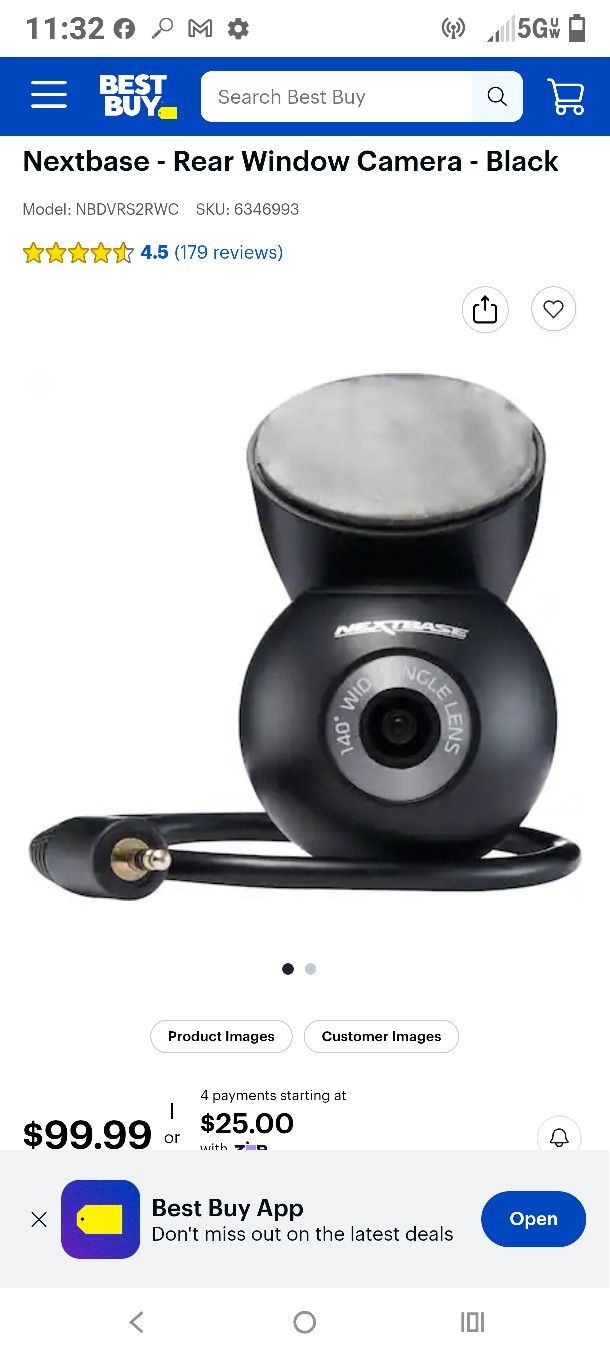 Next Base Rear Window Camera