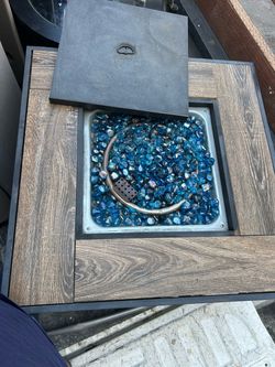 Outdoor Gas Fireglass Pit