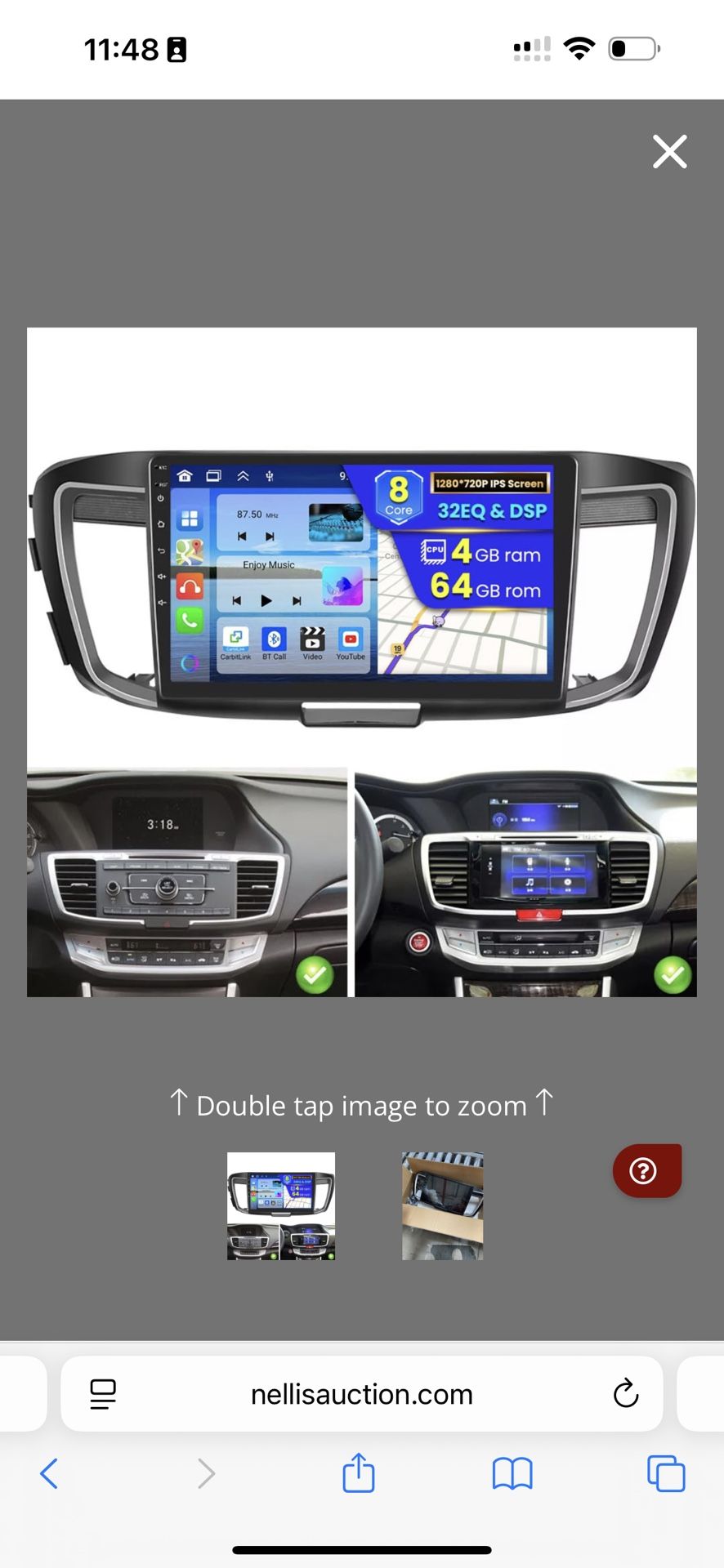 2013-2015 Accord Car Play Stereo New 2.4
