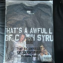 Cough syrup shirt size xL