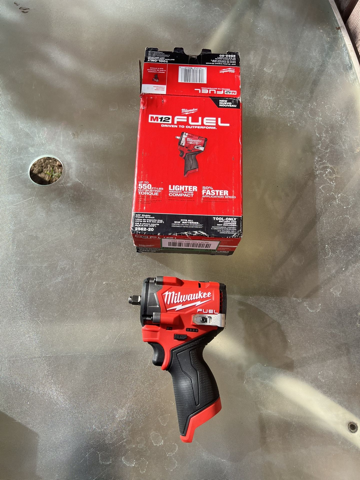 Milwaukee M12 Fuel Stubby 3/8 in. Impact Wrench TOOL ONLY