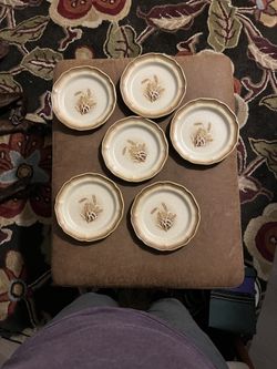 6 Vintage Mikasa Whole Wheat Granola Salad Plates 