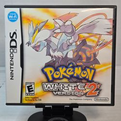 Authentic Pokémon White Version 2 Nintendo DS Complete w/ Manual Tested & Working