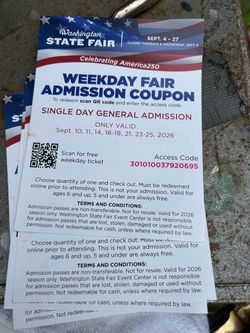 State fair tickets