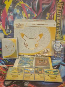OPENED Pokemon 30th Anniversary ETB Lot (NO PACKS)