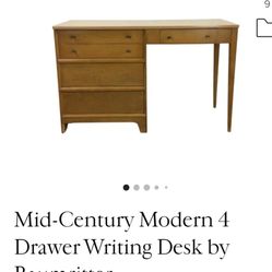 Must Go! Asap Baumritter Teacher Writing Desk Mid-Century Modern.
