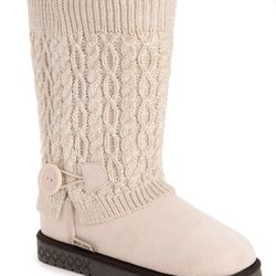 MUK LUKS Women's Janie Knit Cuff Mid-Calf Boot