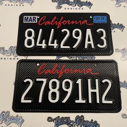 License Plate Vinyl Wrap