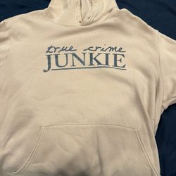 True Crime Junkie Hoodie Size Lrg