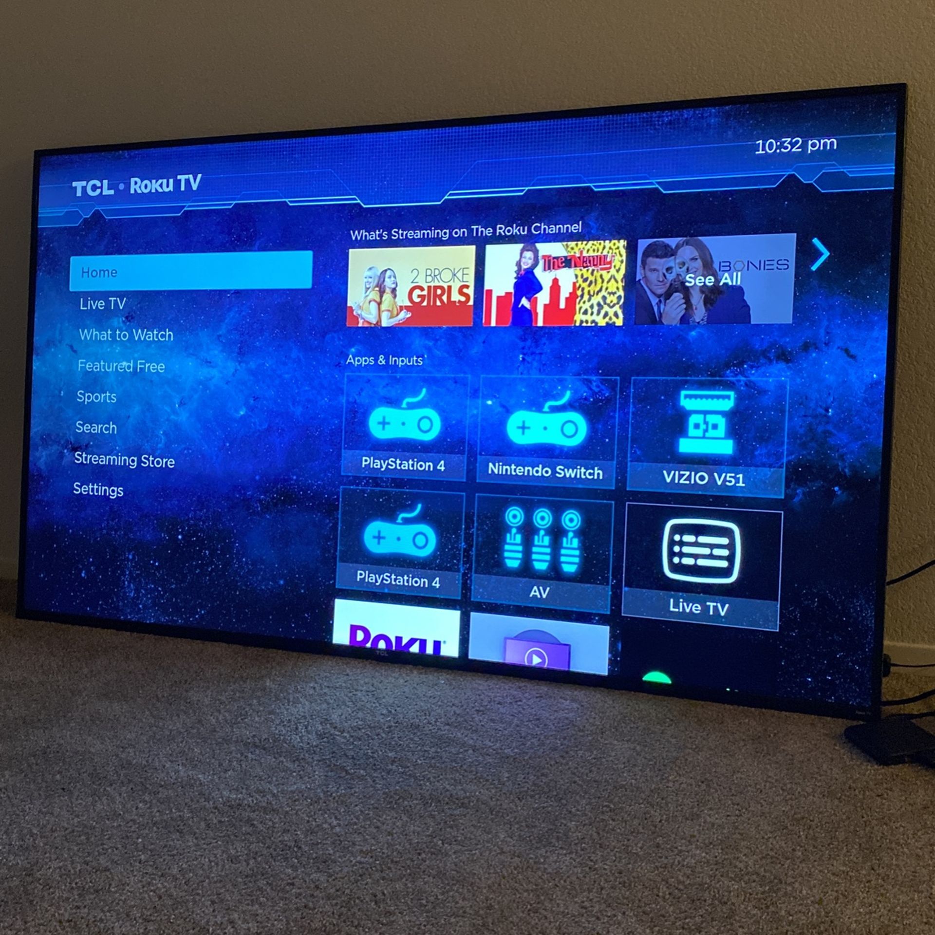 75” Roku TLC First Come First Serve