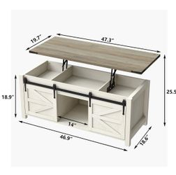  Coffee Table with Lift top 