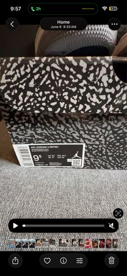 Jordan 3's 9.5 used/mint condition