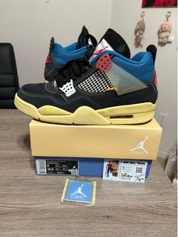 Size 9 - Air Jordan 4 Retro x Union LA Mid Off Noir Black