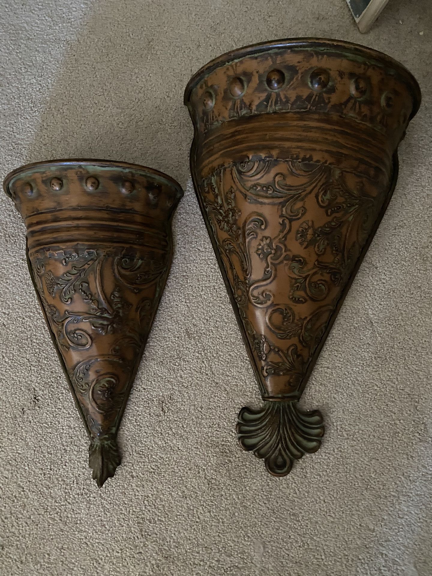 Metal Decorative Shelves Beautiful (2) Check Out My Other Decor For Sale!