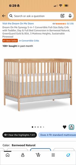 New Crib with mattress