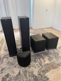 Klipsch 5pc Sound system In Black Ash