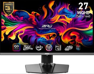 msi MPG 271QRX QD-OLED, 360Hz, 27 OLED Gaming Monitor, 2560 x 1440