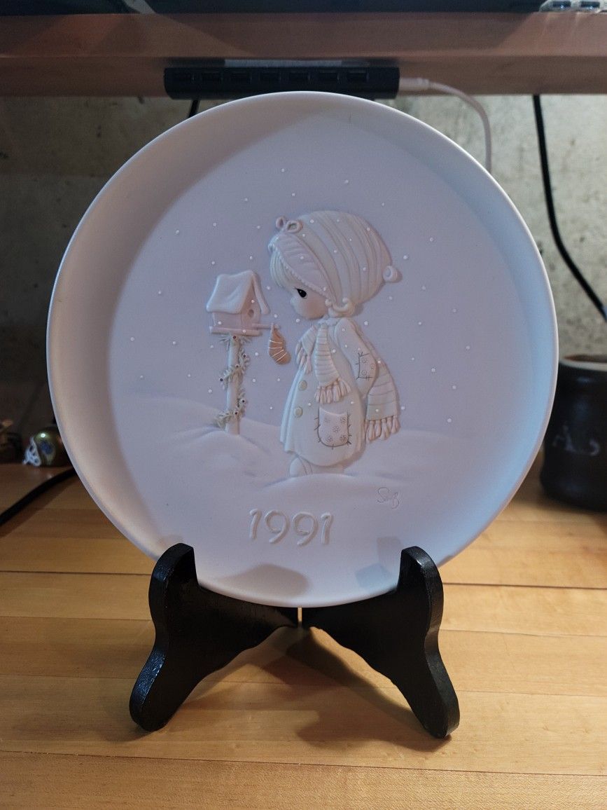 Precious Moment Collector Plate 1991 Blessings From Me To Thee 523860