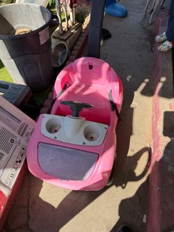 Toddler pink push car