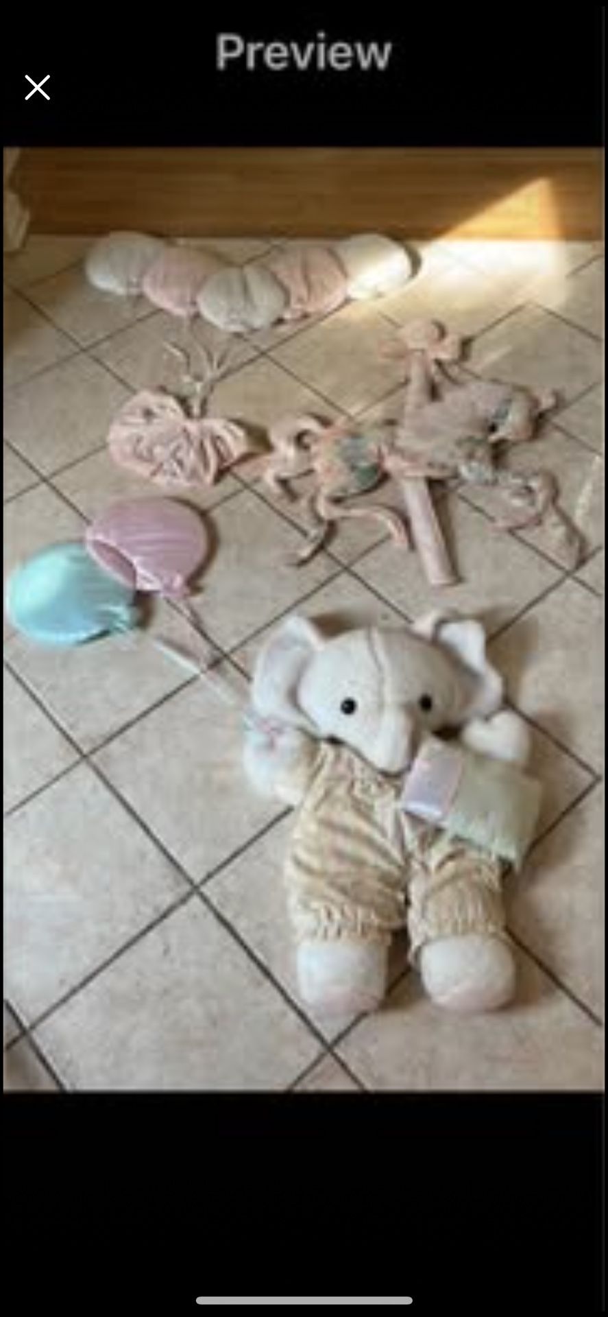 Baby crib sheets and wall and room accessories
