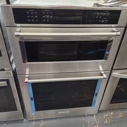 New KitchenAid 30” Microwave Oven Combination Stainless Steel 