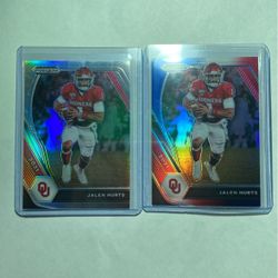 Jalen Hurts Football Card Lot (2 Cards)