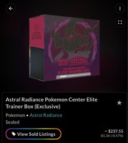 Pokémon Astral Radiance Pokemon Center Elite Trainer Box