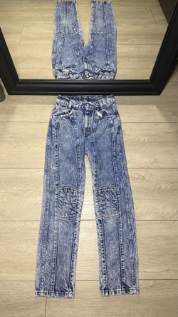 Vintage Kids Boys Slim Silver Tab Levi’s Acid Wash Denim Jeans