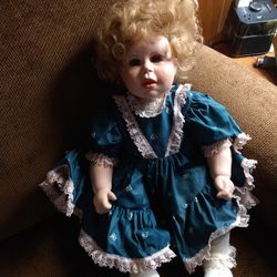 Ceramic Hand Made Doll 