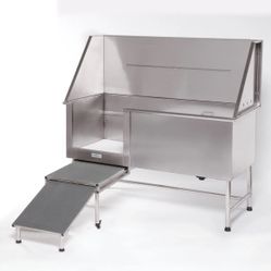 48” Stainless Steel Dog Grooming Tub