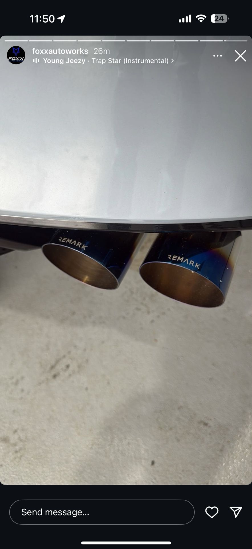 Honda Civic hatchback 2022+ remark exhaust