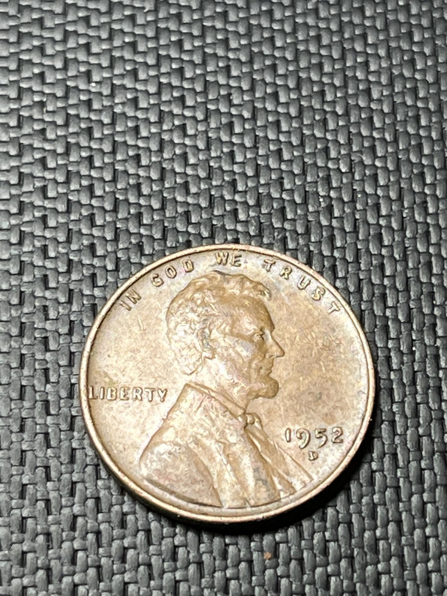 1952 D Lincoln Wheat Cent Penny Coin