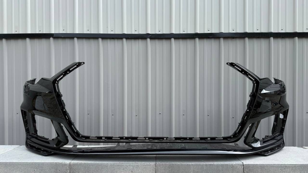 AUDI A6 S6 C8 S-LINE BLACK FRONT BUMPER 2019 2020 2021 2022 2023
