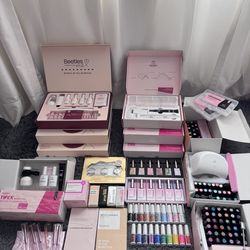 Huge Beetles Nail Kit Bundle 💅 100+ Gel Colors, UV Lamp, Tips & Full Tools | Nail Business Ready