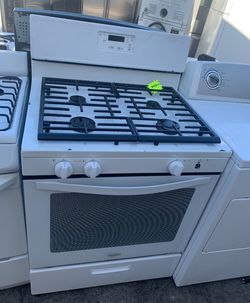 Whirlpool White Gas Range Stove