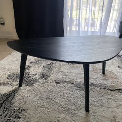 Black Wood Grain Coffee Table