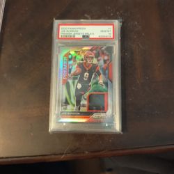 Joe burrow 2020 Panini prism premiere jerseys relic rookie PSA 10