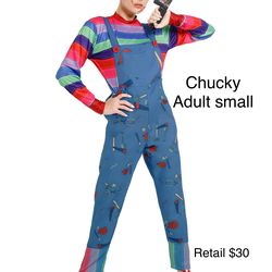 Chucky Childs Play Horror Halloween Costume Adult Womens Small