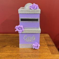 Two Tier Card Box (Lavender)